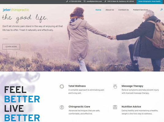 Website Design — Jeter Chiropractic Clinic